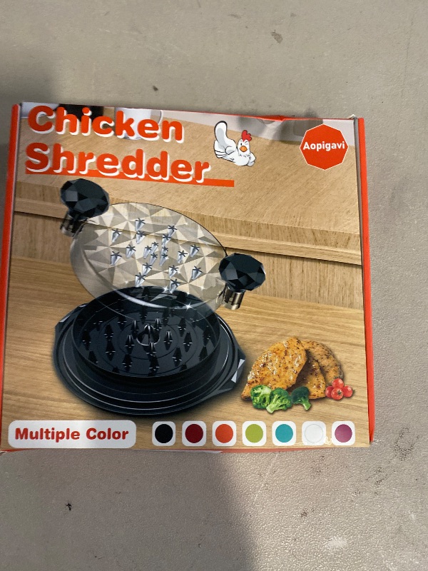 Photo 1 of Chicken Shredder Tool Twist Large - 10'' Pro Meat Shredders for Chicken Breast,Visible Kitchen Gadgets Grinder Machine with Brush,Strong Anti-Slip Strip,Ergonomic Handle,BPA Free (Orange)