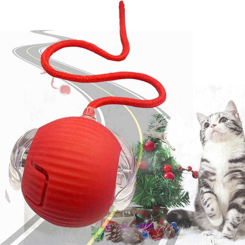 Photo 1 of Automatic Interactive Rolling Cats Toys Ball for Indoor- Rechargeable Activate Cat Dog Pet Toy for Indoor, Self-Playing Automatic Moving Kitten Toys for Cats, Durable and Safe Material