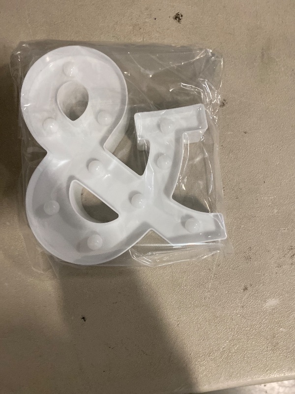 Photo 1 of Ampersand Symbol Marquee Letter Lights Alphabet Light Up Sign for Wedding Home Party Bar Decoration &