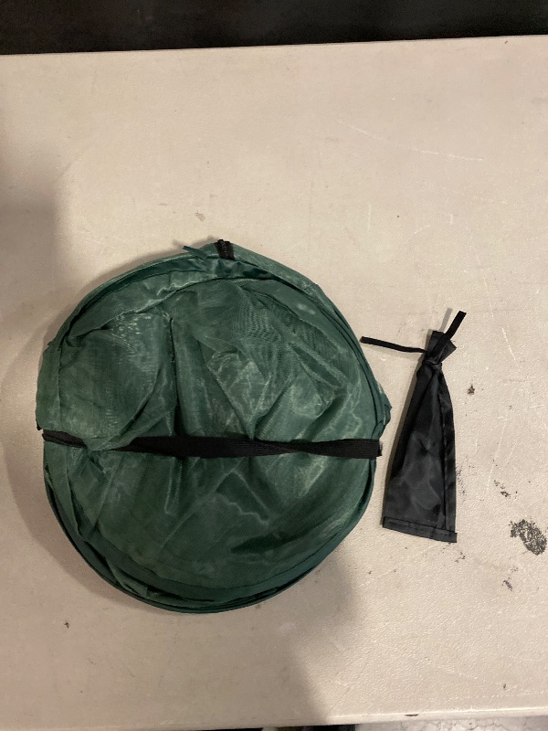 Photo 1 of Pop Up Mesh Plant Cover, Plant Protector for Raised Garden & Flower Bed, Net Cage Plant Guard for Fruits, Vegetables, Seedlings and Herbs, 8 Ground Stakes for Fixing.