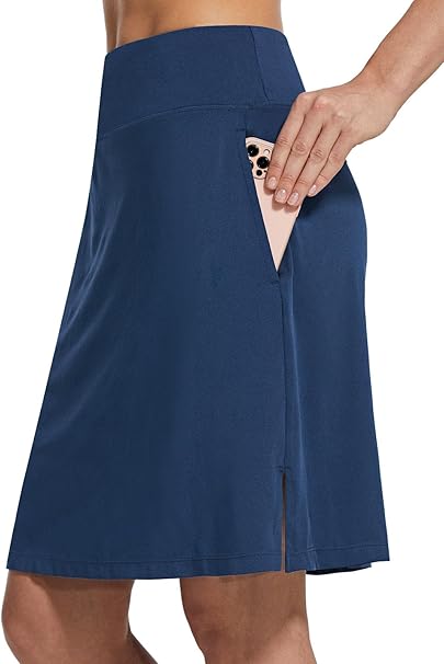 Photo 1 of Size XS baleaf Women's 20" Knee Length Golf Skorts Long Athletic Tennis Skirts for Women Active Casual Pockets UV Protection