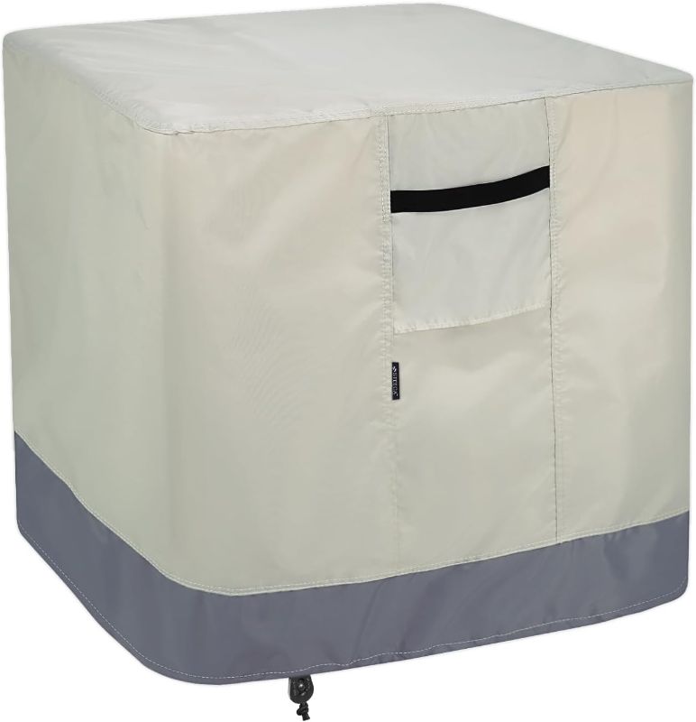 Photo 1 of Air Conditioner Cover for Outside Units, Outdoor Waterproof Square Central AC Cover Fits up to 34L x 34W x 36H inch