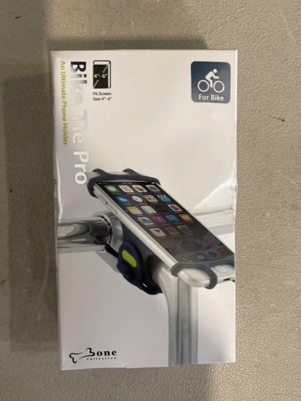 Photo 1 of BONE Bike Tie Pro 1, Bike Cell Phone Mount for Stem, Scratch-Free Silicone Holder & Quick Setup, Universal Cycling Phone Holder Compatible with Most Smartphones (Slate Blue - Stem)