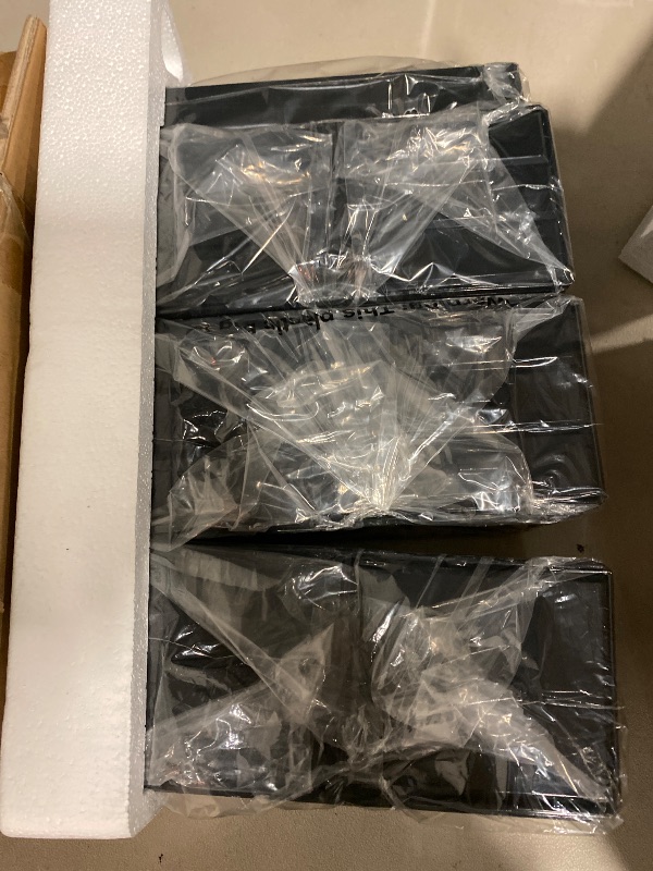 Photo 1 of Readaeer Makeup Cosmetic Organizer Storage Drawers Display Boxes Case with 12 Drawers (Black)