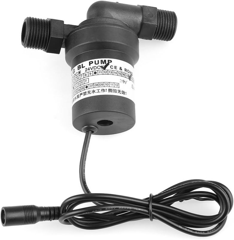 Photo 1 of Hot, DC Water Circulation Pump 24V 18W 11L/Min (2.9gpm) Fitting for Solar Water Heater Hot Circulation