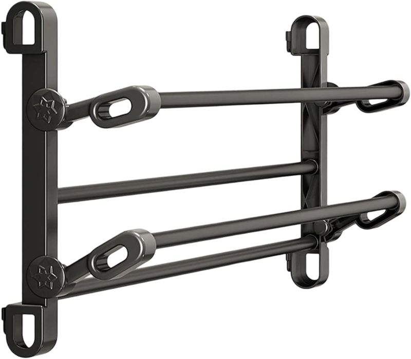 Photo 1 of Wall Mounted Folding Shoe Rack 2 Tiers Space Saving Designs for Bathroom and Entryway Without Drilling