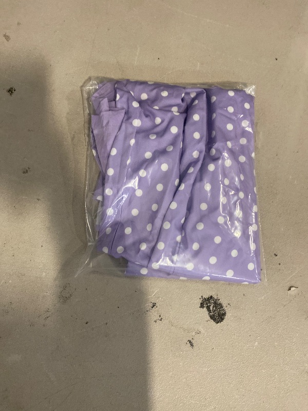 Photo 1 of Size 3XL Purple Polka Dot Short Sleeve Top