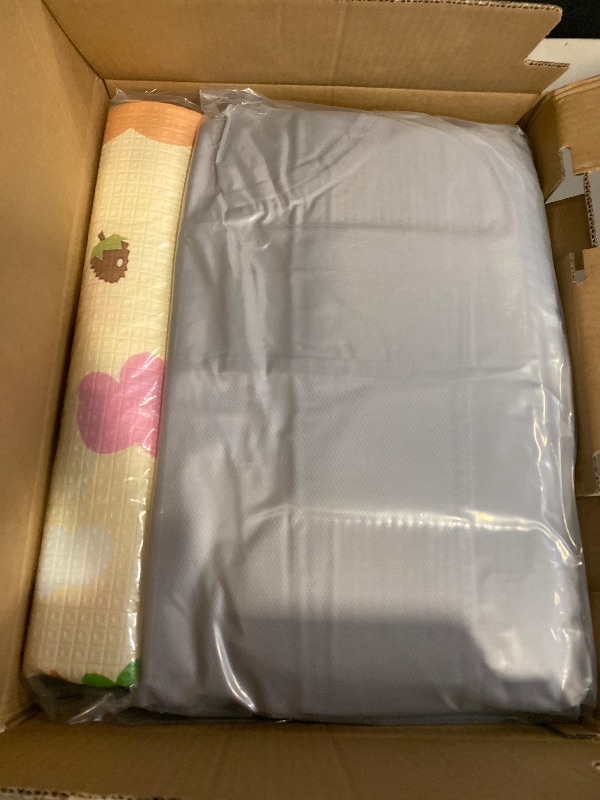 Photo 1 of Baby Playpen with Mat, 50x50 Inch Playpen with Mat Waterproof for Babies and Toddlers Play Pen Playards Safety Gate Fence Active Center Indoor