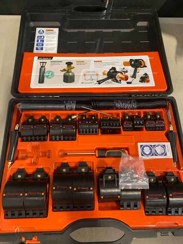 Photo 1 of CST2 General Cold-Shot Pipe Freeze Kit, Tube Wire Plumbing Freezes Pipes from 1/8 Inch to 2 Inch, CO2 Water Pipe Plumbing Line Freezing Repair Kit for Copper Steel Aluminum Cast Iron