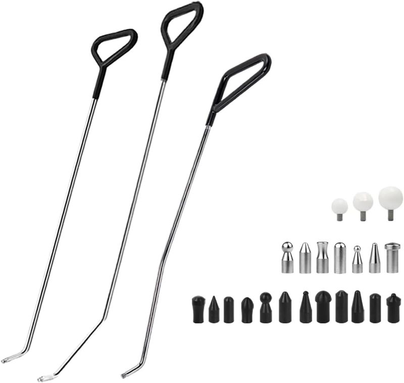 Photo 1 of WHDZ Paintless Dent Repair Tools Car Dents Removal Rods Kit with Tips Repair Set for Auto Body Removal of Hail Dents