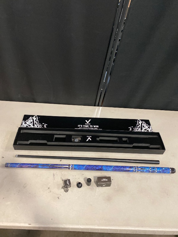 Photo 1 of EVO Gemstone Combo Maxbing Edition - Glassfiber Pool Cue Stick, 5/16 * 18 Pin Joint and 12.5mm Tip, 4" Extension, Accessories: Time tip, Glove, and Chalk.