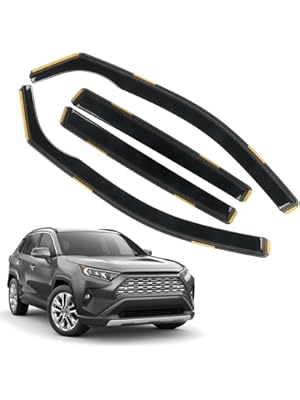 Photo 1 of 4 PCS in-Channel Window Rain Guards Fit for 2019-2025 Toyota RAV4, Smoke Tinted Vent Window Visors, Window Vent Deflector, Sun Visors Vent Shades, Car Accessories 2020 2021 2022 2023 2024