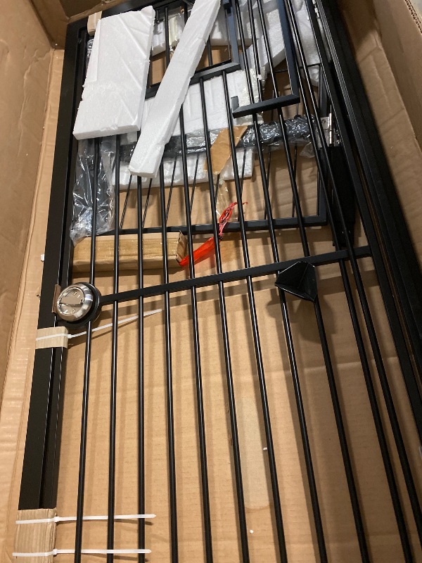 Photo 1 of 71" Extra Tall Pet Gate with Cat Door, 30"-39.69" Adjustable Wide, No Drill Pressure Mounted Auto-Close Safety Pet Gate Walk Through Safety Cat Gate