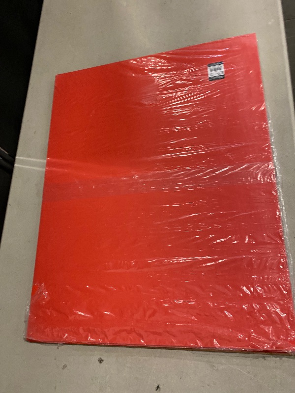 Photo 1 of Red Poster Board, Premium 2-Sided 22x28 Poster Board for School Projects, Arts & Crafts, Water & Fade Resistant Posterboard for Signs & Presentations, 40 Count