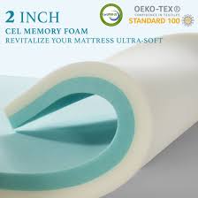 Photo 1 of Cooling Gel Memory Foam and 2'' Pillow Top Mattress Pad Cover for Pressure Relief, King