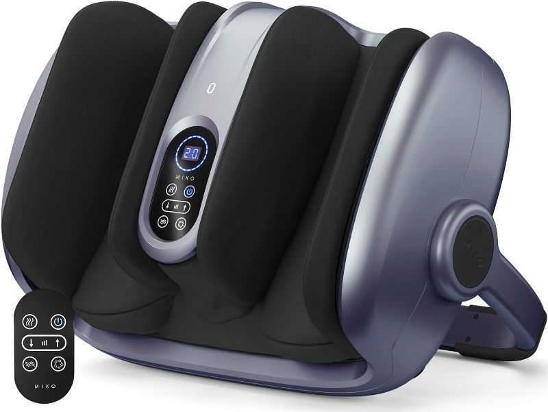 Photo 1 of MIKO Shiatsu Foot Massager Machine Deep Tissue Massage Improves Circulation, Blood Flow with Deep Kneading, Heat Therapy - Plantar Fasciitis, Neuropathy, Diabetics Fits Up to Size15