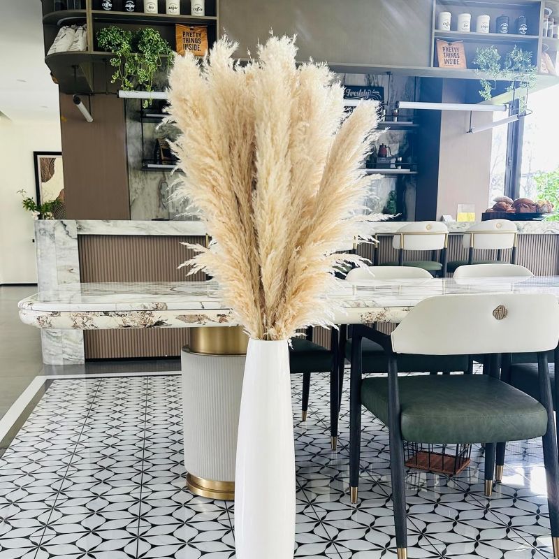 Photo 1 of 55" inch Scarcity Natural Pampas Grass Decor Tall, pompas Grass, Tall Pampas Grass for Wedding, Party, Farmhouse, Boho Home Decor