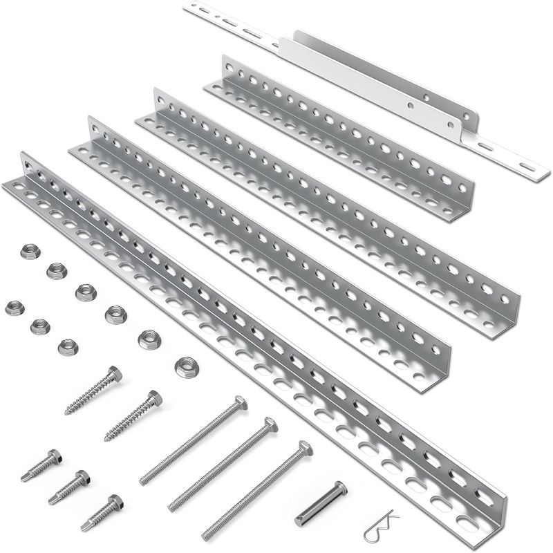 Photo 1 of Garage Door Opener Hanging kit, Universal Garage Door Opener Installation Kit Galvanized Garage Door Angle Iron Bracket
