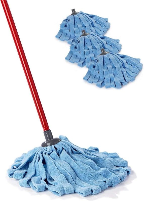 Photo 1 of O-Cedar Microfiber Cloth Mop (Microfiber Cloth Mop with 3 Extra Refills)
