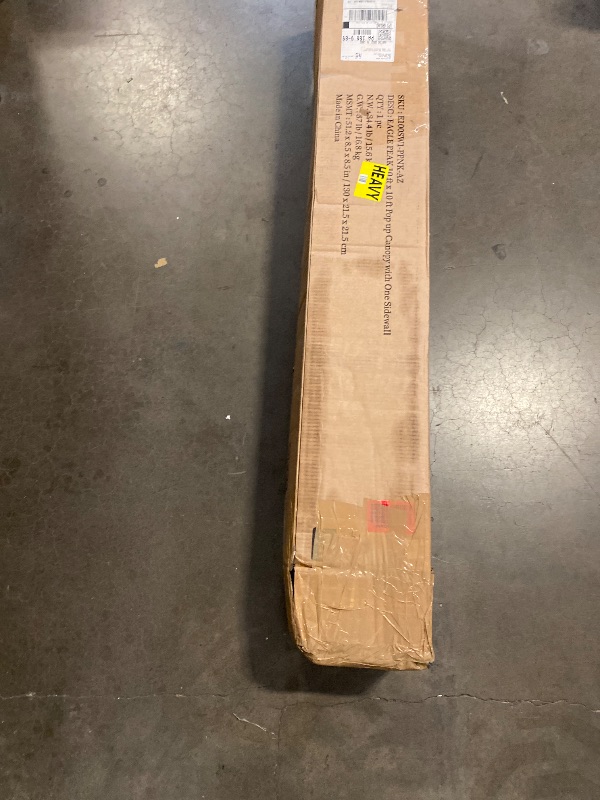 Photo 1 of 10X10 - EAGLE PEAK Pop Up Canopy Tent with 1 Sidewall, Easy Setup Event Tent, Outdoor Sun Shade, Wheeled Carry Bag, Stakes and Guy Ropes, Instant Canopy 10x10, Peach Pink