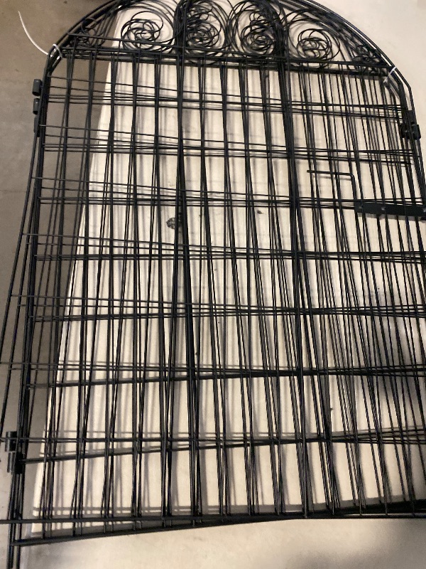 Photo 1 of AISDAN Black Steel Fence Panel (5-Pack) 