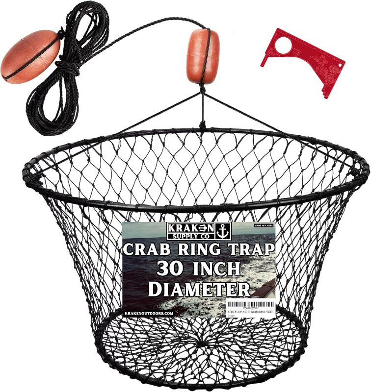 Photo 1 of Crab Ring Trap Heavy Duty 30 inch Diameter Marine Grade Designed in USA