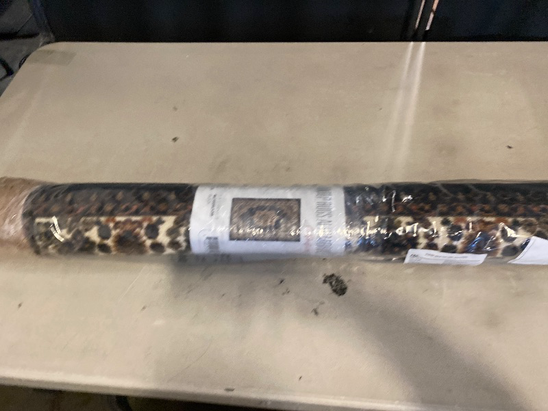 Photo 1 of Antep Rugs Alfombras Oriental Traditional 3x5 Non-Skid (Non-Slip) Low Profile Pile Rubber Backing Indoor Area Rugs (Black, 3' x 5')