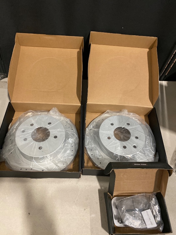 Photo 1 of Anpulsero Rear Brake Pads and Rotors Kit Compatible with 2007-2019 Nissan Sentra, 2002-2023 Nissan Altima (2019-2023 with Manual Parking Brake) - Rear Brake Rotors 291.5mm(11.5in) - Geomet Coated