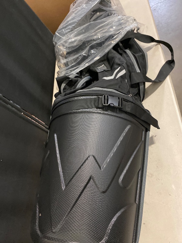 Photo 1 of Golf Travel Bag with PC Hard Case Top, 1680D Heavy Duty Oxford Fabric Golf clubs Travel Bags for Airlines with Wheels, Wear-Resistant, Foldable