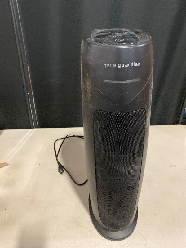 Photo 1 of GermGuardian HEPA Air Purifier for Home, Large Rooms Up To 743 Sq. Ft. with HEPA PURE Air Filter, Air Quality Monitor & UV-C Light, AC4880B, 22" Tower, Black