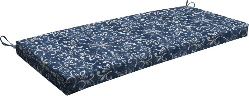 Photo 1 of Honeycomb Outdoor Essentials Bench Cushion, 44 x 18, Boheme Seat Pad for Porch Swing and Patio Furniture