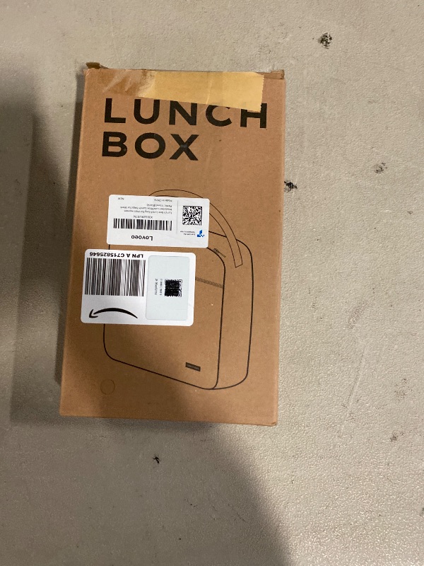 Photo 1 of Lunch box Lunch bag for men women Insulated Lunchbox Lunch bags for Work Picnic Travel (Black)