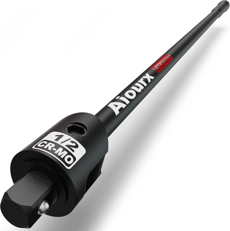 Photo 1 of 1/2" Drive 32 Inch Breaker Bar, Heavy Duty Head, Premium Chromium-Molybdenum Steel, Laser Etched Marking, for Grip and Break Loose Tight Bolts, Nuts