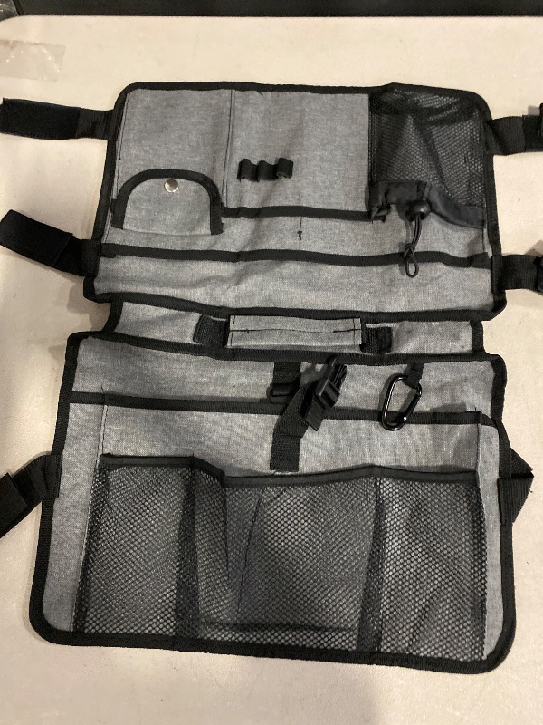 Photo 1 of 1Pc Large Capacity Mobility Aid Hanging Bag Multi Pocket Walker Storage Pouch Convenient Accessory for Standard and Folding Walkers Durable Design