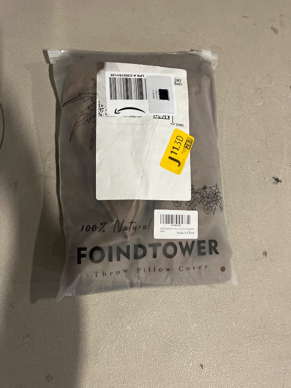 Photo 1 of Foindtower Pack of 2, Decorative Linen Soild Throw Pillow Covers Soft Accent Cushion Case Boho Farmhouse Neutral Pillowcase for Chair Couch Sofa Bedroom Living Room Home Decor 20 x 20 Inch Light Brown