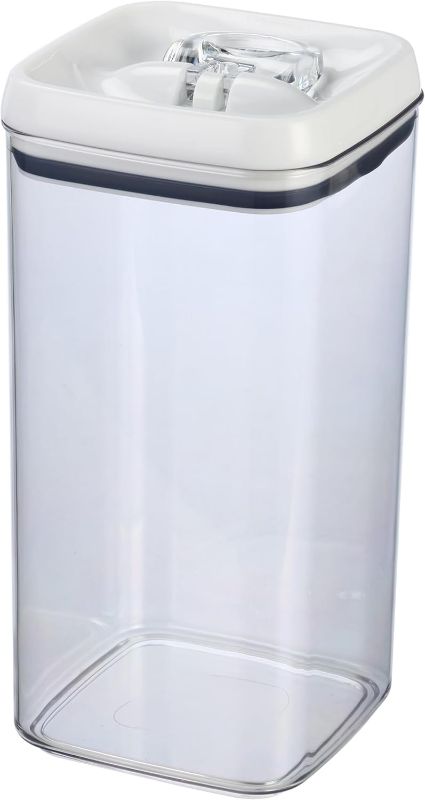 Photo 1 of 19-Cup Flip-Tight Square Food Storage Container – Clear, Stackable, BPA-Free, Durable