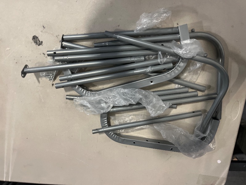 Photo 1 of Clothes Rack Metal Clothing Rack with Bottom Shelf Garment Rack for Hanging Clothes Shirts Jeans and Coats Grey