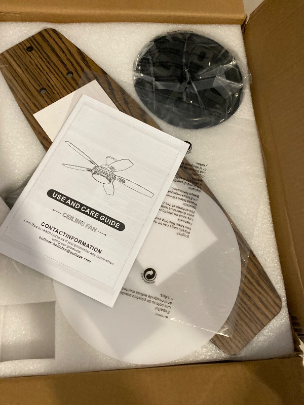 Photo 1 of Ceiling Fans with Lights-Crystal Ceiling Fan,52" Low Profile and Remote Control, Flush Mount, Reversible, 3CCT, Dimmable, Noiseless, Black Ceiling Fan for Bedroom