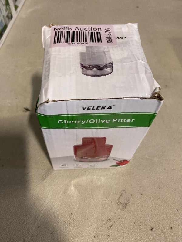 Photo 1 of Cherry Pitter - Stainless Steel 7 Hole Fruit Pit Remover, Core Remover Portable Press Cherry Pitter, Olive Tool for Cherry Jam Dessert Candied Fruit