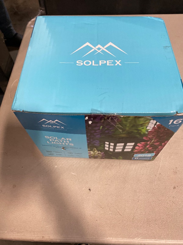 Photo 1 of GIGALUMI Solar Outdoor Lights 16 Pack LED Solar Lights Outdoor Waterproof, Solar Walkway Lights Maintain 10 Hours of Lighting for Your Garden, Landscape, Path, Yard, Patio, Driveway