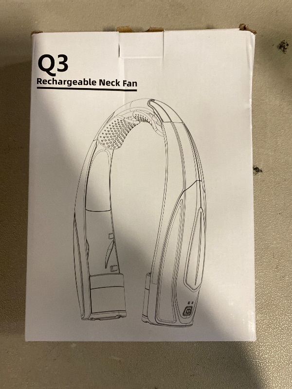 Photo 1 of AI Neck Fan, 6 Speeds Adjustable Portable Personal Fan Rechargeable, Faster Cooling Wearable Fan, Ultra Quiet for Home, Office, Travel, Outdoor