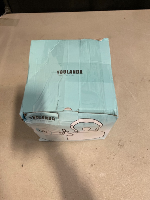 Photo 1 of Tea Kettle, 1.8L Stainless Steel Whistling Tea Kettle, Stovetop Whistling Teakettle Tea Pots for Stove Top with Ergonomic Folding Handle, Small Teapot, Water boiler for Tea, Coffee (Silver)