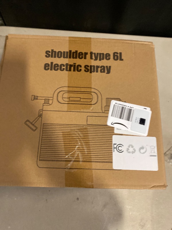 Photo 1 of Battery Powered Sprayer 1.6 Gallon, 7.4V Electric Sprayer with 4 Mist Nozzles, Rechargeable Handle, 35" Retractable Wand, Powerful Electric Sprayers for Yard, Garden, Lawn, Fertilizing, Cleaning