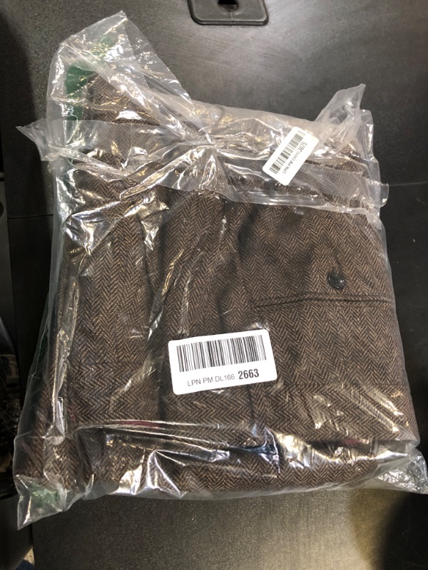 Photo 1 of PJ PAUL JONES Slacks for Men Slim Fit Dress Pants Business Casual Wool Blend Trousers Coffee