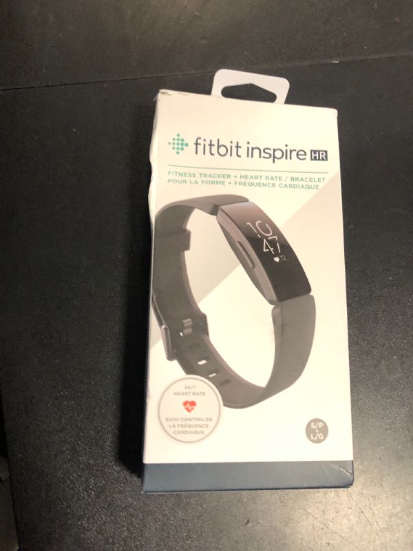 Photo 1 of Fitbit Inspire HR Heart Rate and Fitness Tracker, One Size (S and L Bands Included), 1 Count
