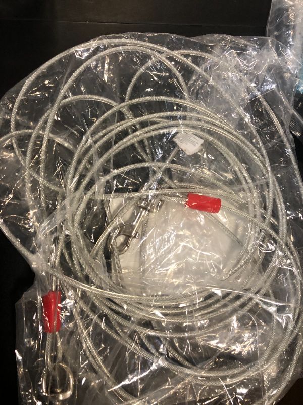 Photo 1 of Aspen Pet Dog Tie Out Cable - 1700 lbs Break Strength - 30ft Cable