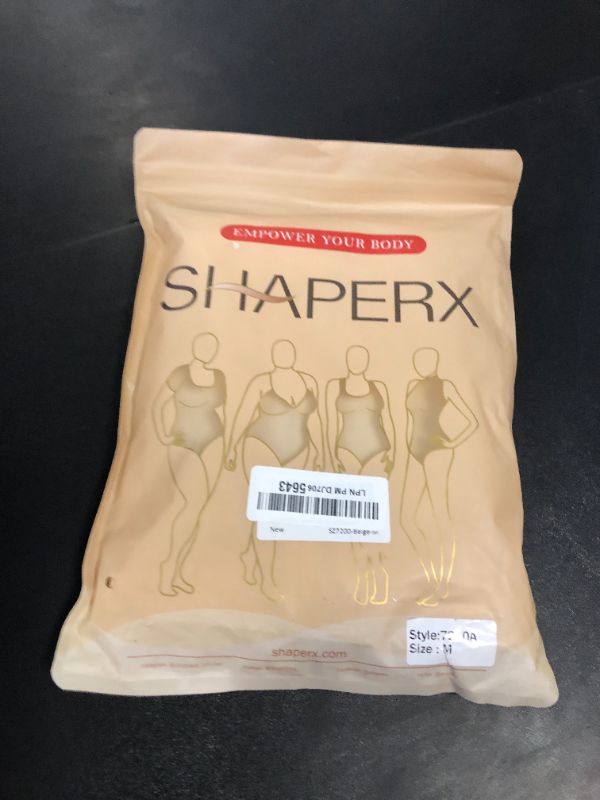 Photo 1 of SHAPERX Women's Fajas Colombianas Shapewear Postpartum Tummy Control Body Shaper Butt Lifter Bodysuit,SZ7200-Beige-M