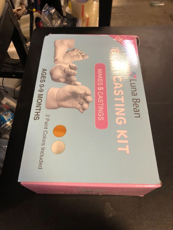 Photo 1 of Luna Bean Baby Foot Hand Casting Kit (Huge 5 Pack) Baby Shower Gifts, Gift for New Mom