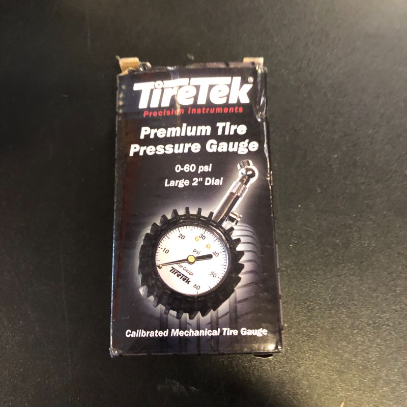 Photo 1 of Tire Pressure Gauge for Cars (0-60 PSI, ANSI Certified) Premium Air Pressure Gauge for Tires - Easy to Read Automobile Analog Circular Dial Low PSI Checker Tester