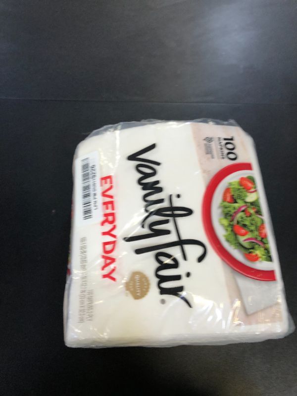 Photo 1 of Vanity Fair Everyday Paper Napkins, 100 Count, Disposable Napkins Made Soft And Smooth For Everyday Meals